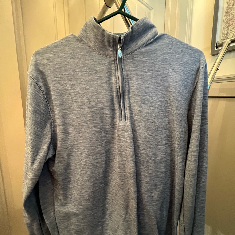 Men's Gray Quarter-Zip Sweater